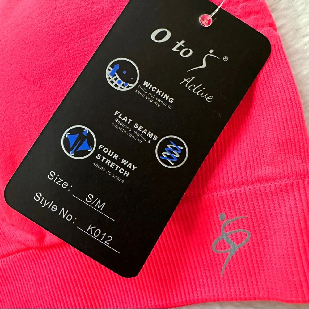 ❗️END OF YEAR SALE NWT Coral Red High Impact Sports Bra with Removable Cups S/M - Picture 9 of 10